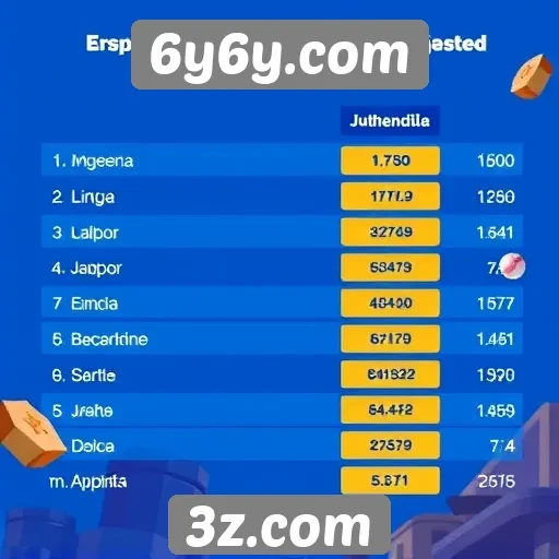 Tendências de popularidade dos jogos em 6y6y