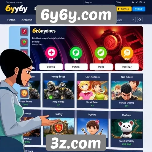 Exploração das funcionalidades interativas do site