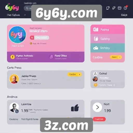 Análise da interface do usuário no 6y6y.com